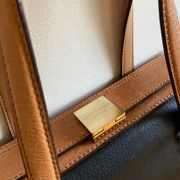 Isaac Mizrahi 3 compartments leather bag 🧡 - Picture 4 of 10